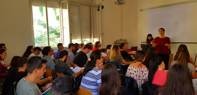 Cagliari, 22 ottobre 2019 - Un'altra immagine delle prime lezioni di Swahili nelle aule dell'Ex Clinica Medica