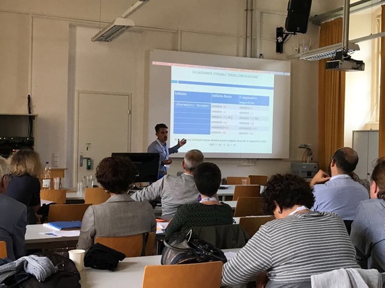 La sala dove si sta svolgendo il convegno internazionale a Vienna