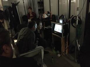 Il regista Paolo Zucca nell'archivio della Biblioteca del Distretto tecnologico