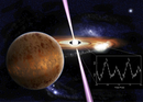 L'immagine stilizzata della nuova pulsar realizzata dagli astrofisici autori della scoperta