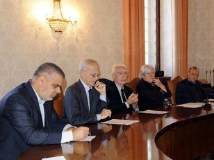 Carlo Atzeni, Antonello Sanna, Giorgio Macciotta, il Rettore Del Zompo, Francesco Atzeni