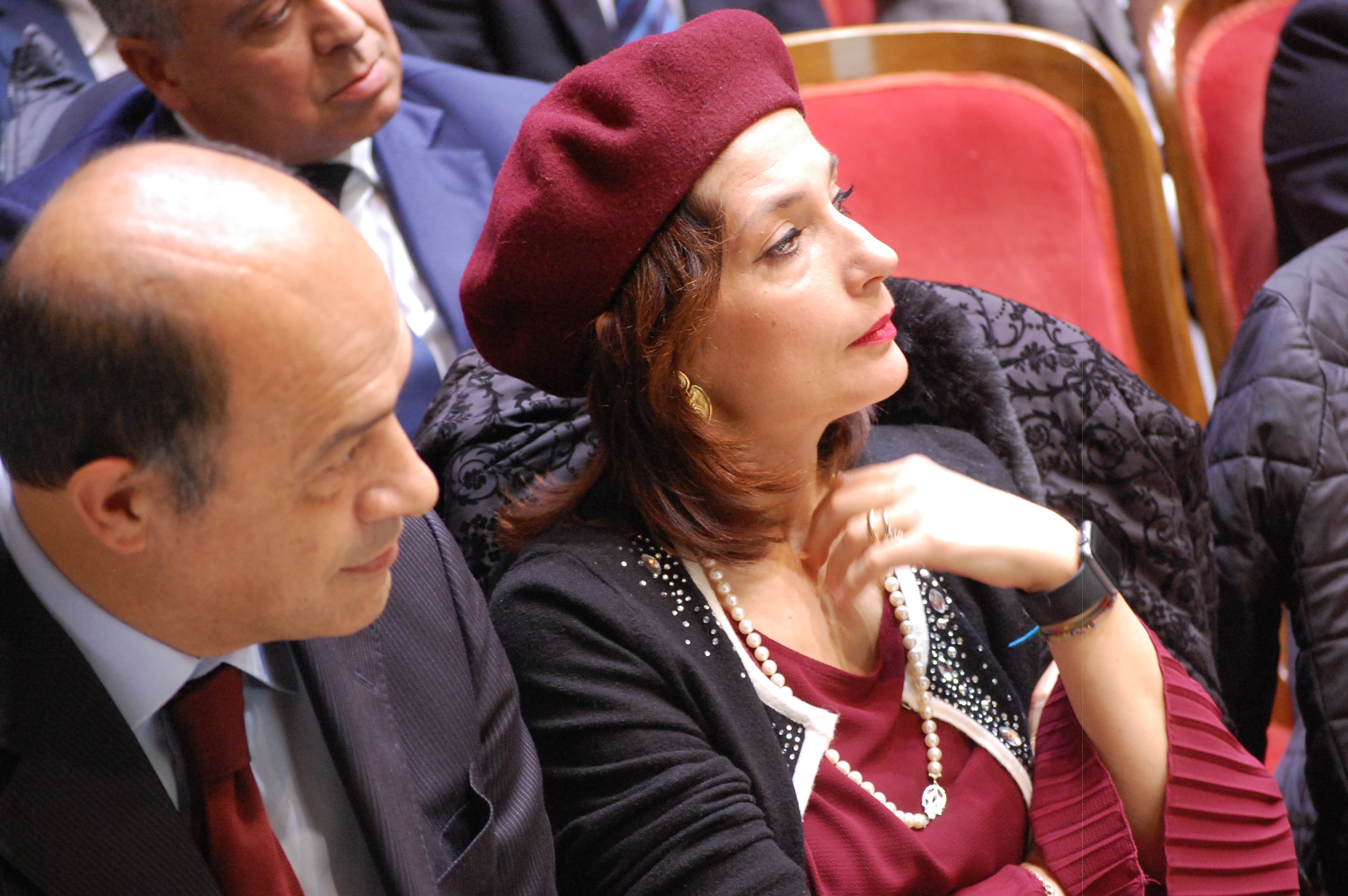 Agostino Cicalò (Presidente della Camera di Commercio di Nuoro) e Maria Carmela Folchetti (Confartigianato)