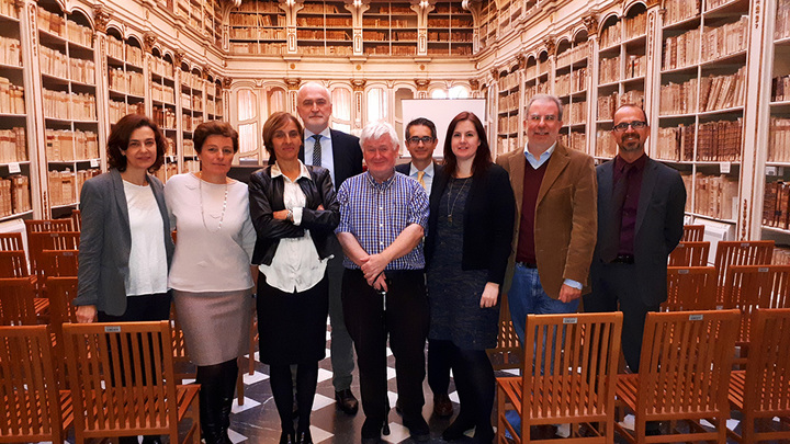 24 novembre 2017 - Foto di gruppo nella Sala Settecentesca della Biblioteca Universitaria di Cagiari