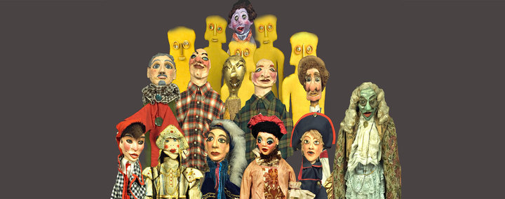 Alcuni burattini della famiglia Sarzi