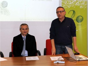 Il Direttore dell'Orto Botanico, Gianluigi Bacchetta, con l'assessore comunale alla Cultura e al Verde Pubblico, Paolo Frau