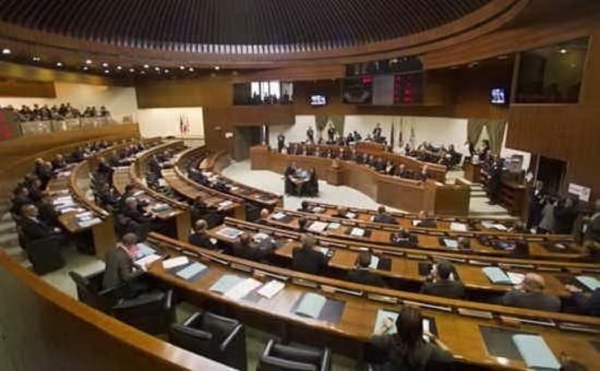 L'aula del Consiglio regionale
