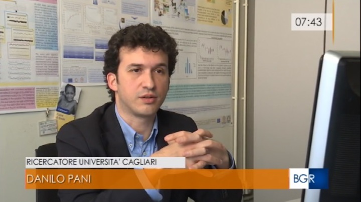Danilo Pani, ricercatore EOLAB, intervistato da Paolo Mastino per il TG della RAI