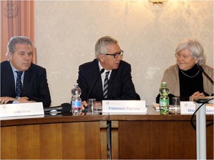 Comitato di Indirizzo: il Direttore Generale Aldo Urru, il Presidente della Regione Francesco Pigliaru, il Rettore Maria Del Zompo