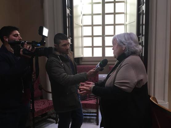 Graziano Pintus intervista il Rettore per il Tg RAI Sardegna