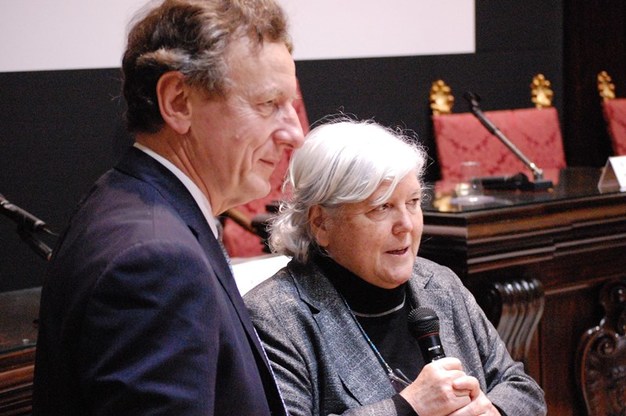 Roberto Battiston con il Rettore Maria Del Zompo